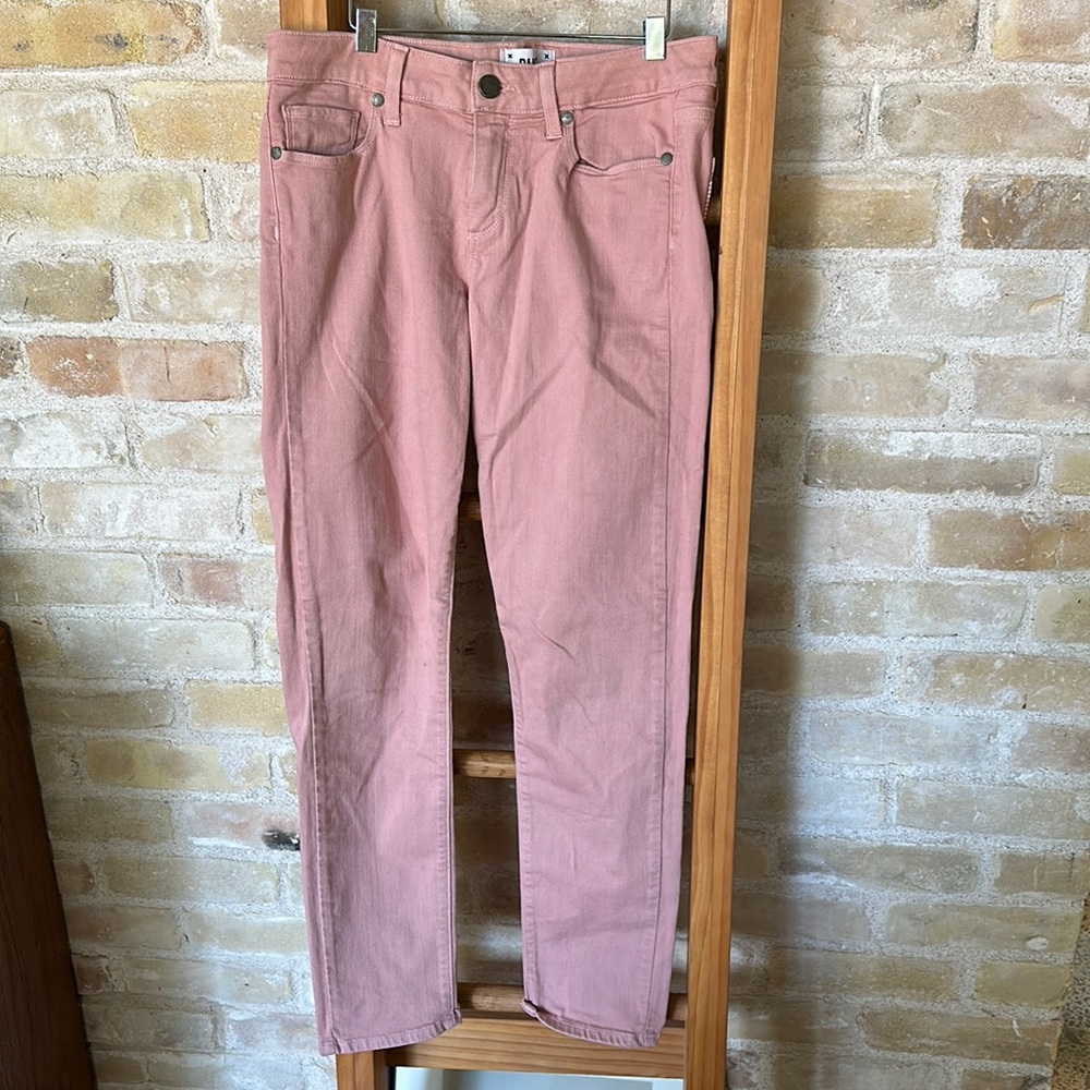 Paige skyline ankle peg jeans in size 28 in ballet pink